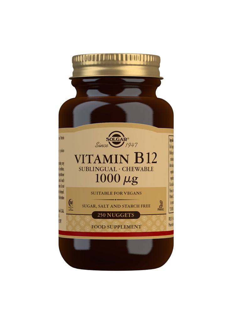 Solgar B12-vitamiini (Imeskeltävä) 1000 µg