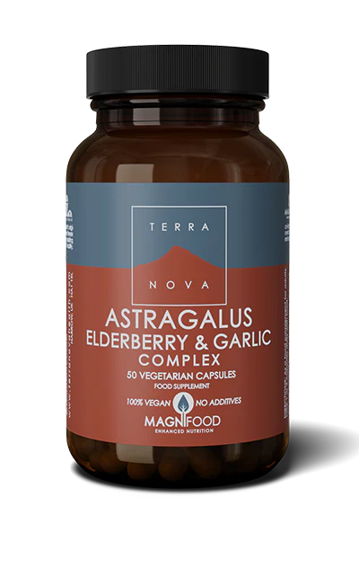 Terranova Astragalus, Elderberry & Garlic Complex (vastustuskyky) 50 kaps