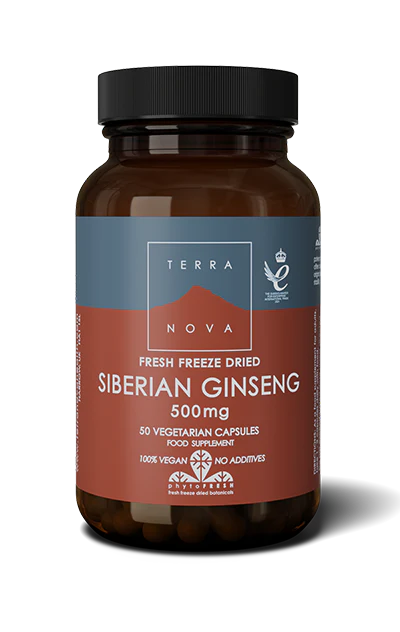 Terranova Siberian Ginseng 500 mg (luomu) 50 kaps