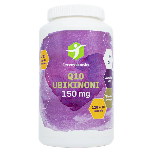 Terveyskaista Ubikinoni 150 mg 120+30 kaps