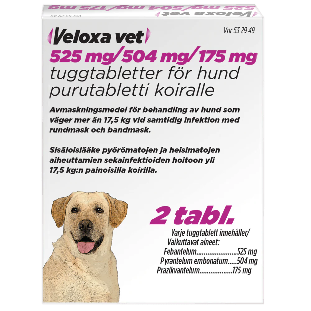 Veloxa Vet 175 mg/504 mg/525 mg Purutabl