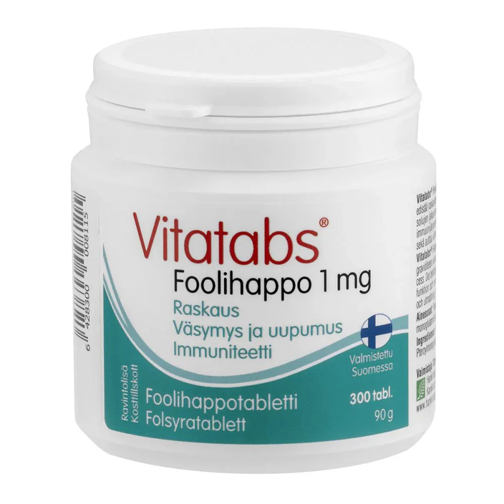 Vitatabs Foolihappo 1 mg