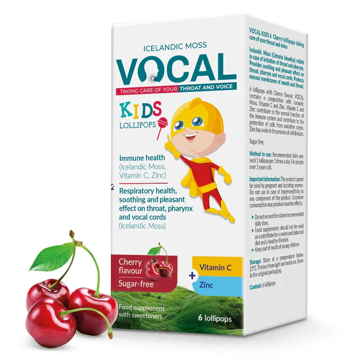 Vocal Kids kirsikka tikkari 6 kpl