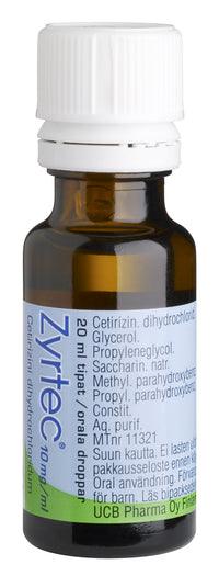 Zyrtec 10 mg/ml Tipat, Liuos