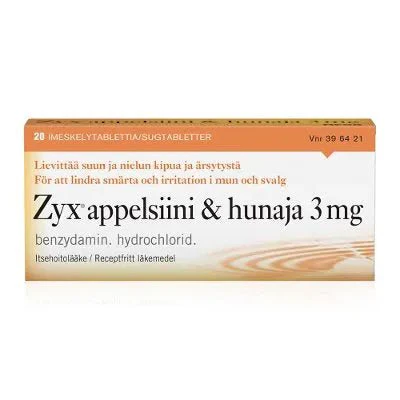 Zyx Appelsiini & Hunaja 2,68 mg Imeskelytabl - Image 2