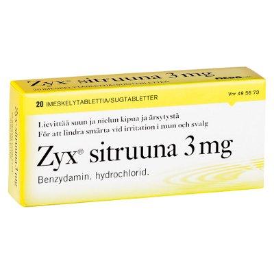 Zyx Sitruuna 2,68 mg Imeskelytabl
